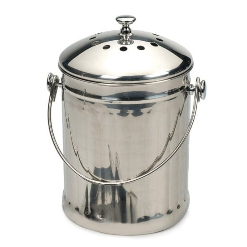 RSVP Stainless Steel Compost Pail