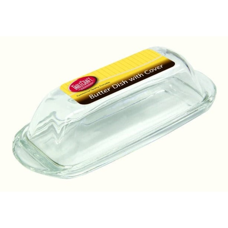 Tablecraft Glass Butter Dish
