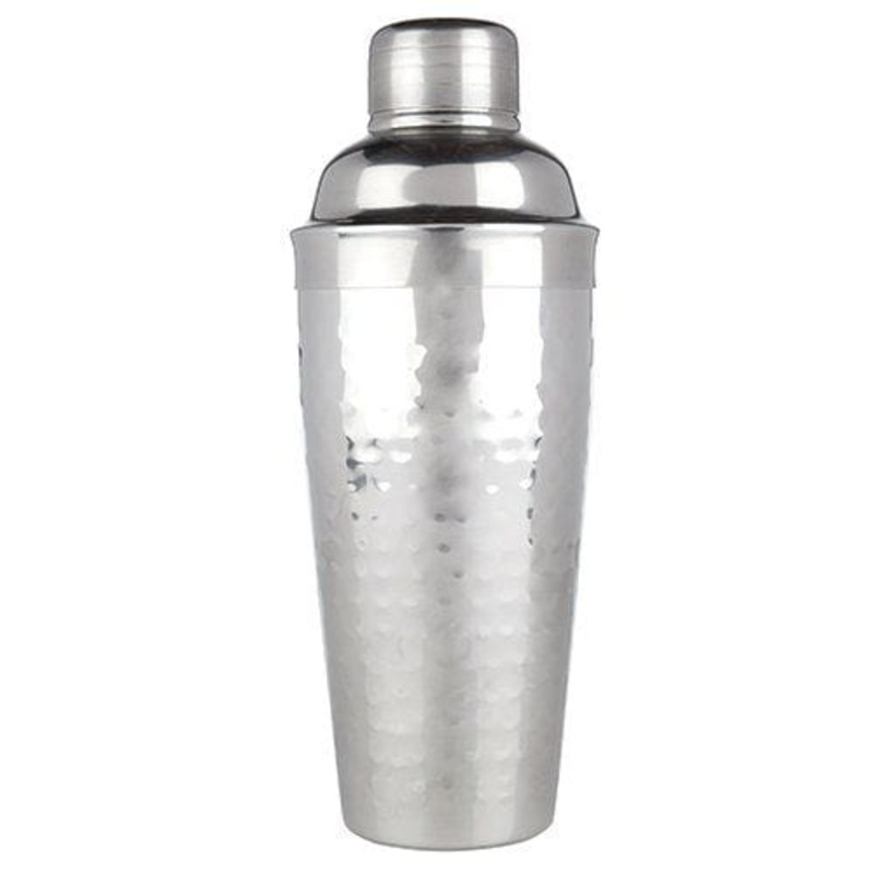 True Brands Hammered Cocktail Shaker
