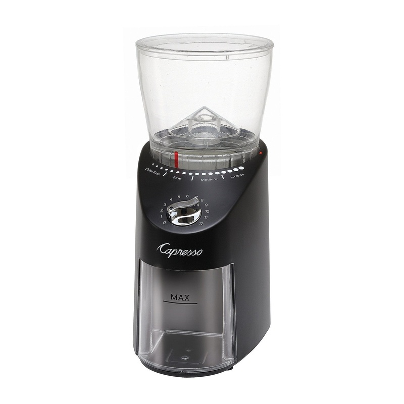 Capresso Infinity PLUS Burr Grinder, Black