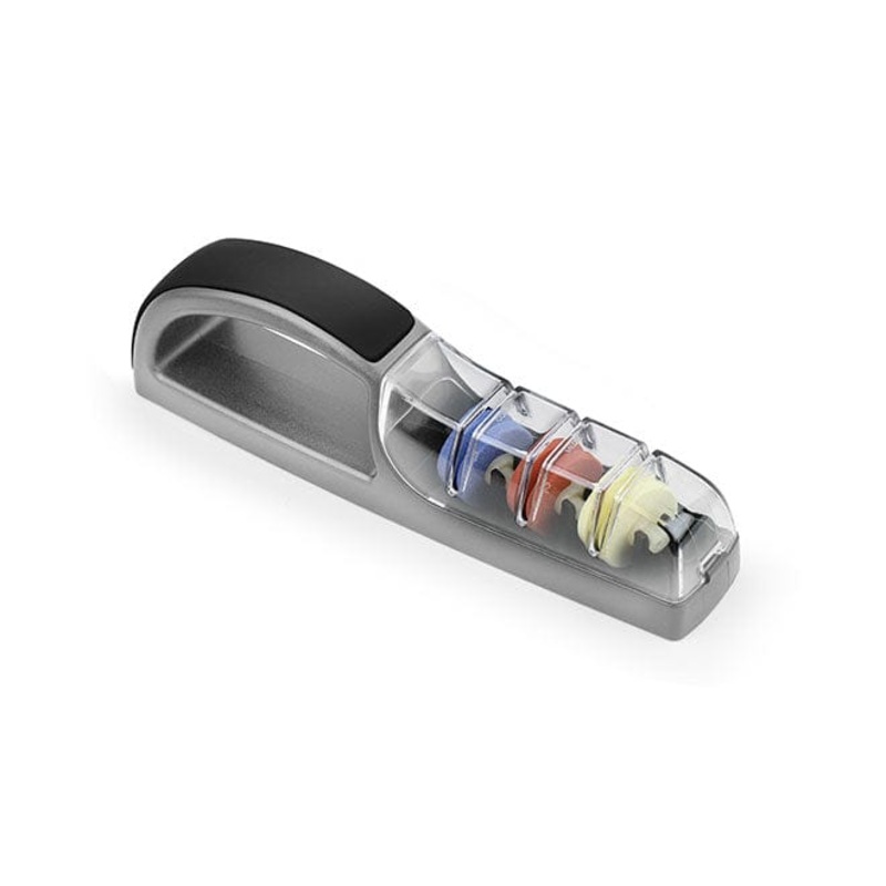 Global Minosharp Plus 3 Stage Sharpener, Black/Gray