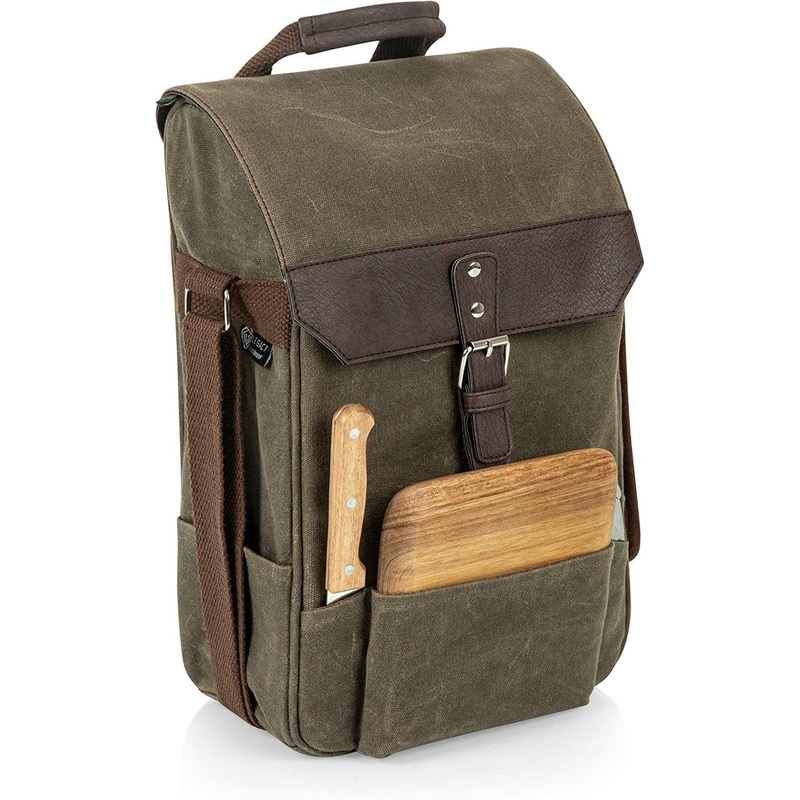 Insulated Wine & Cheese Cooler Bag 2 Bottle