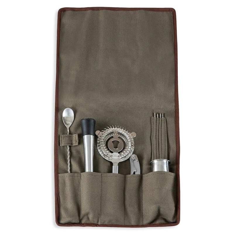 Picnic Time 10-Piece Roll Up Bar Kit