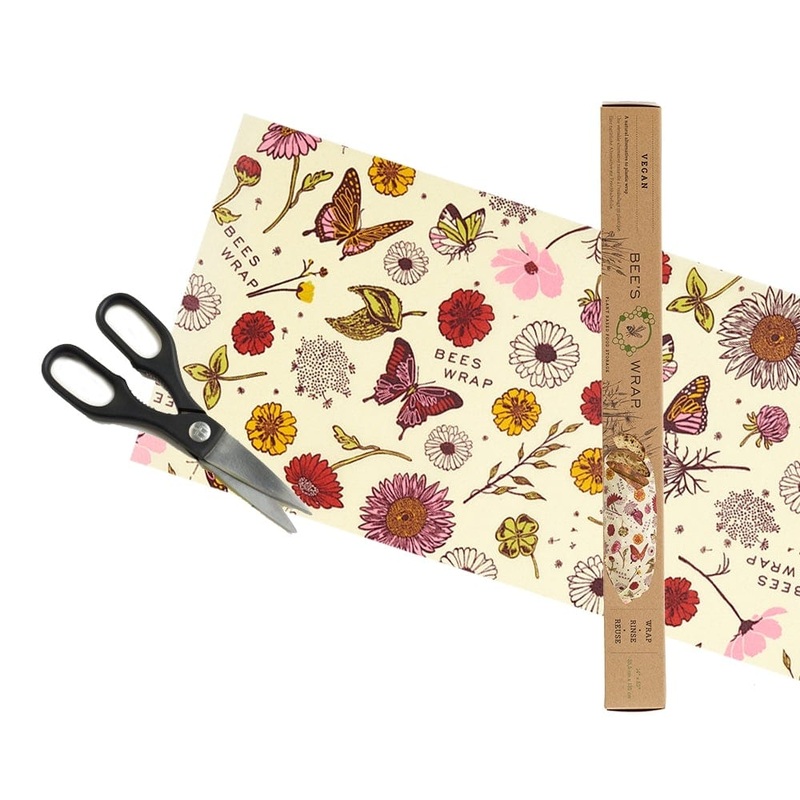 Bee's Wrap Roll Vegan Meadow Magic Print