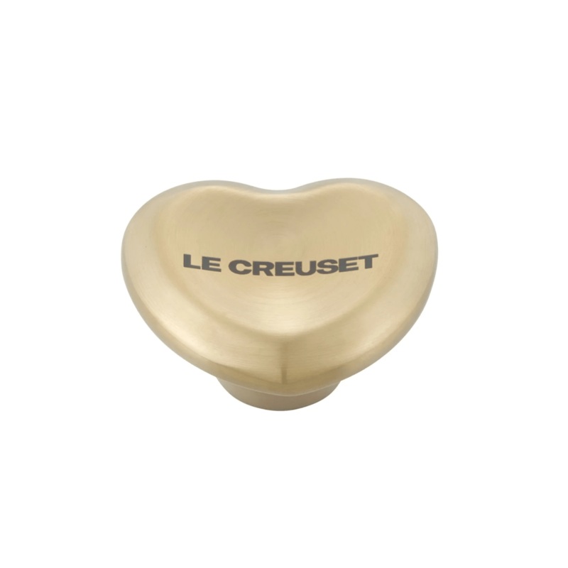Le Creuset Figural Heart Knob, Light Gold - Large (45mm)