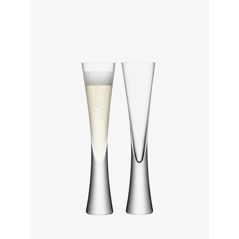 Moya Handblown Champagne Flutes, Set of 2