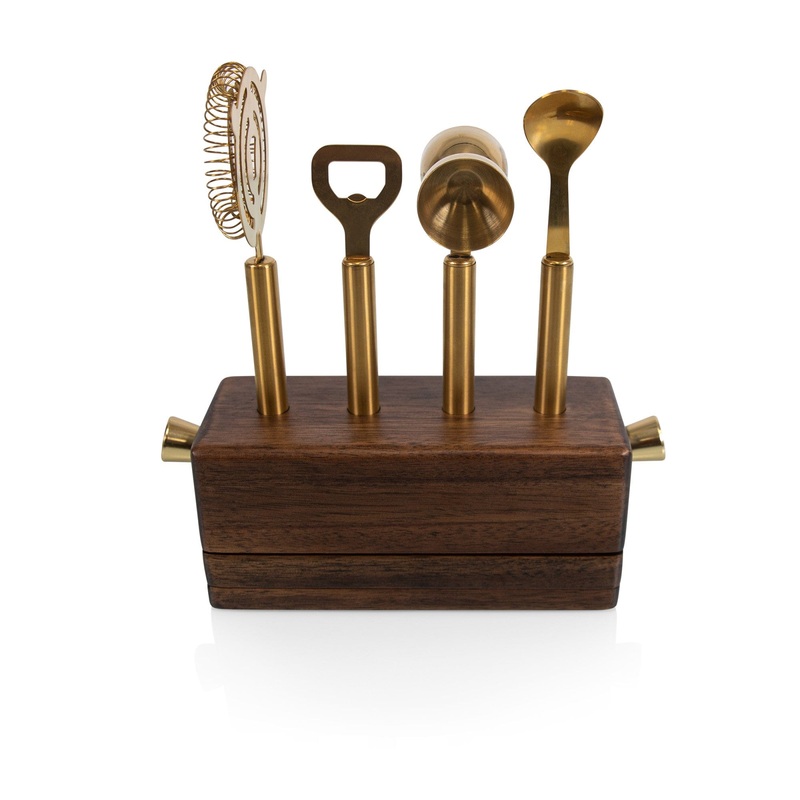 Picnic Time Sidecar 5-Piece Bar Set