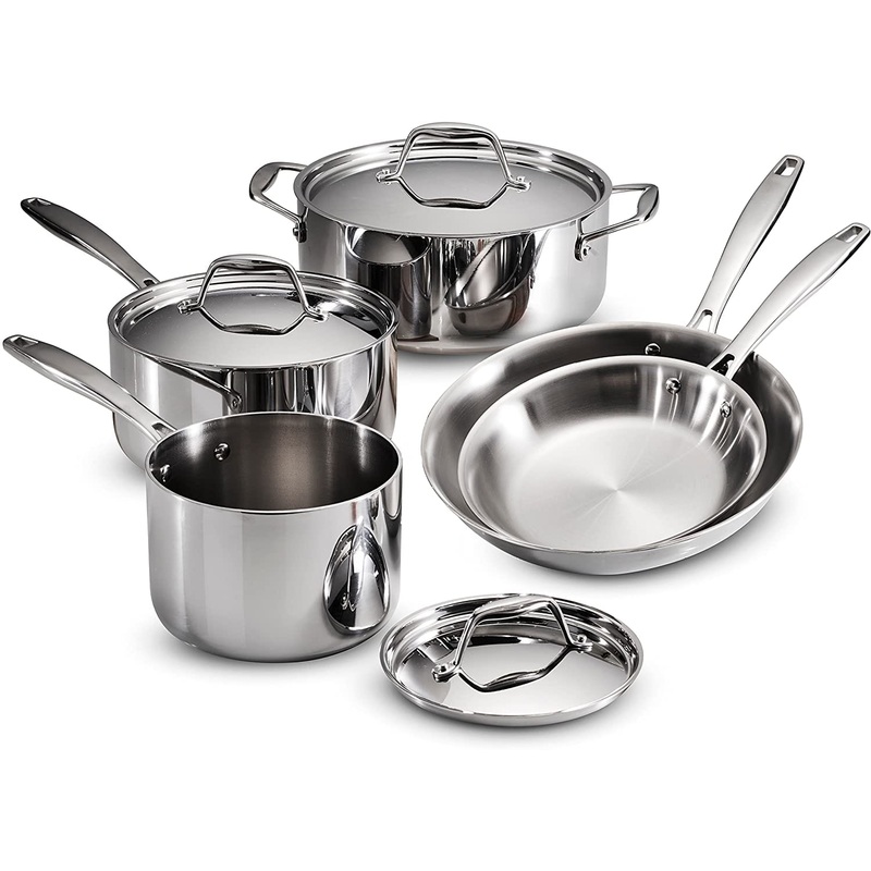 Tramontina Stainless Steel 8-Piece Cookware Set