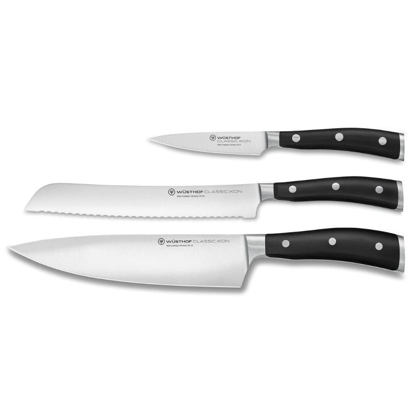 Wusthof Classic Ikon 3pc Starter Set with Bread Knife