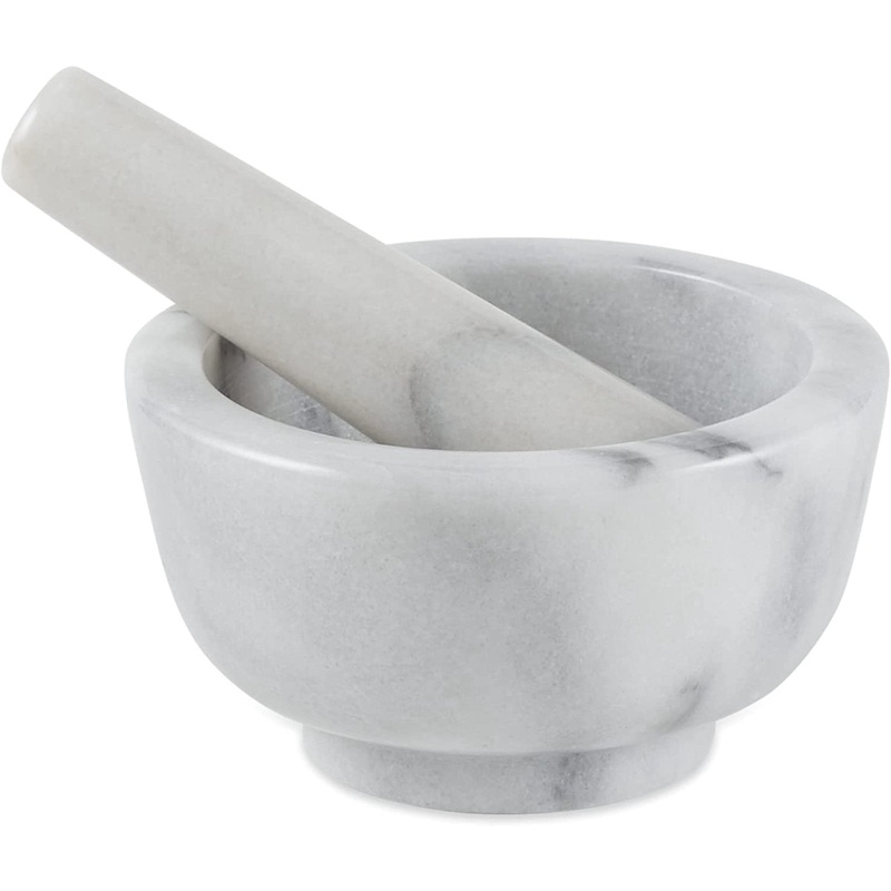 RSVP Mortar & Pestle White Marble