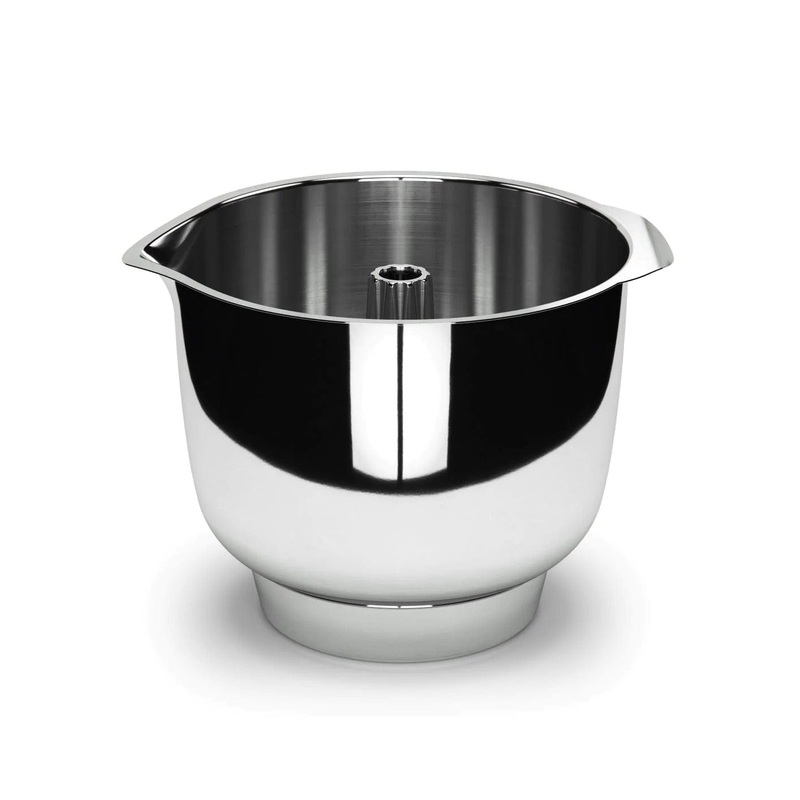 Ankarsrum Stainless Steel Double Beater Bowl - Original Assistent Stand Mixer Attachment for Pastry and More