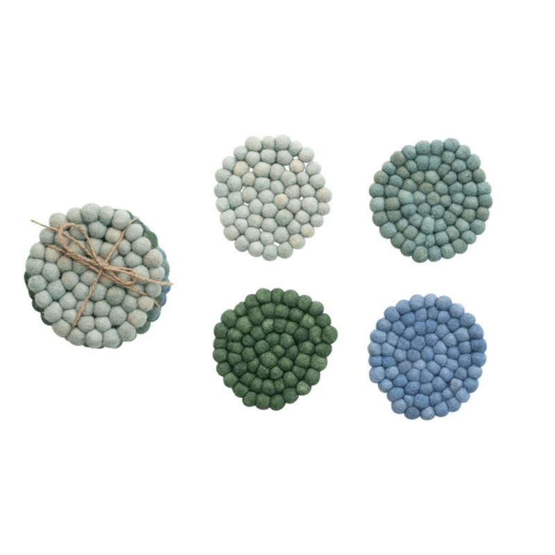 Coasters - Wool Felt Shoreline Set of Four