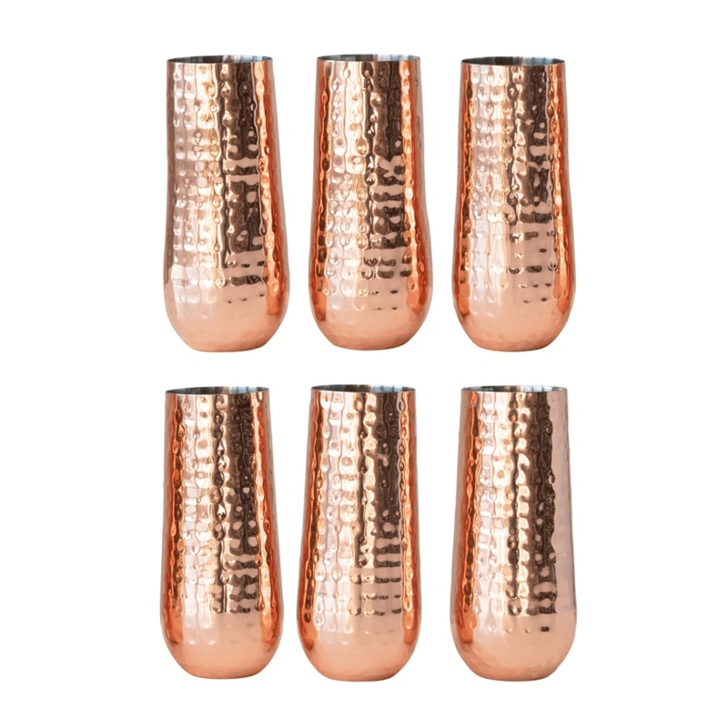 Copper Champagne Flute