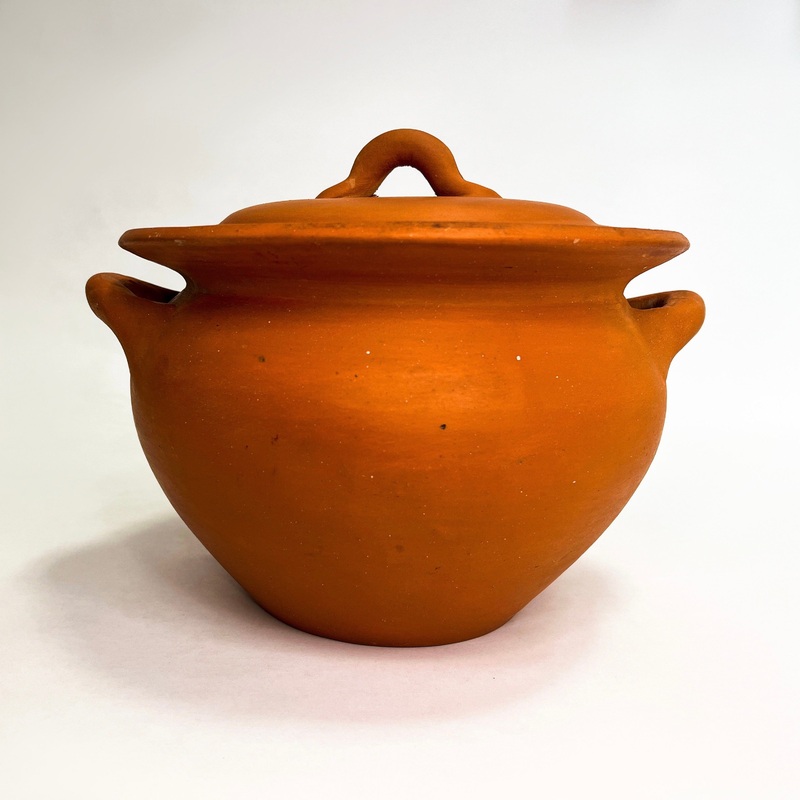Egyptian Terra Cotta Bean Pot, 4.5 Qt.