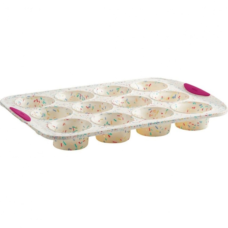 Structure Silicone Muffin Pan 12ct Confetti