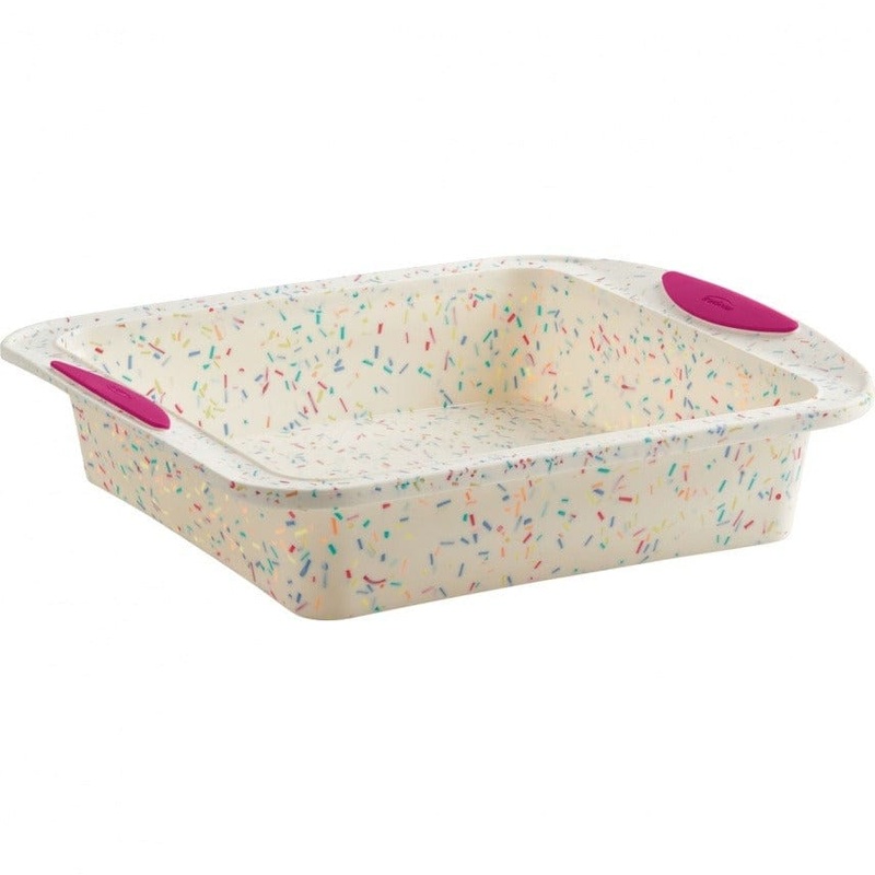 Structure Silicone Square Cake Pan Confetti