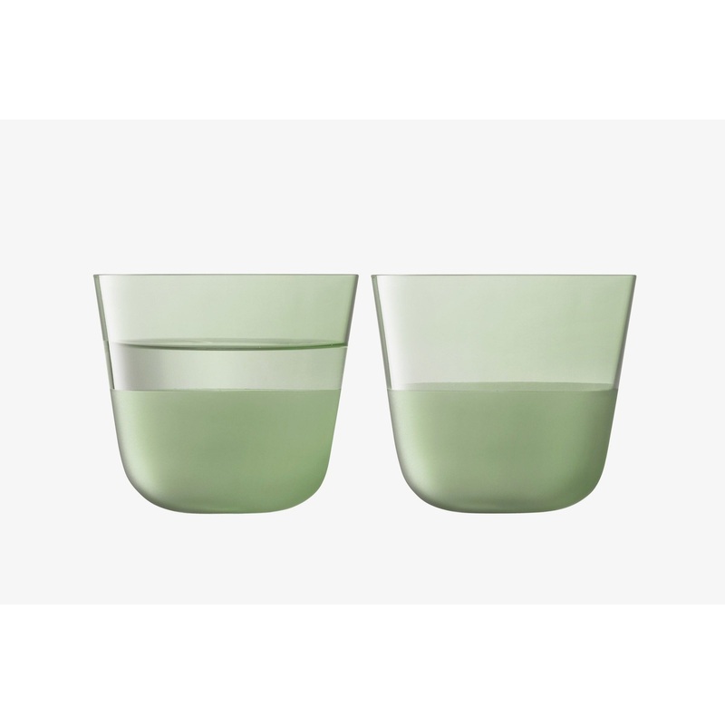 Arc Contrast Tumbler 9oz Moss - Set of 2