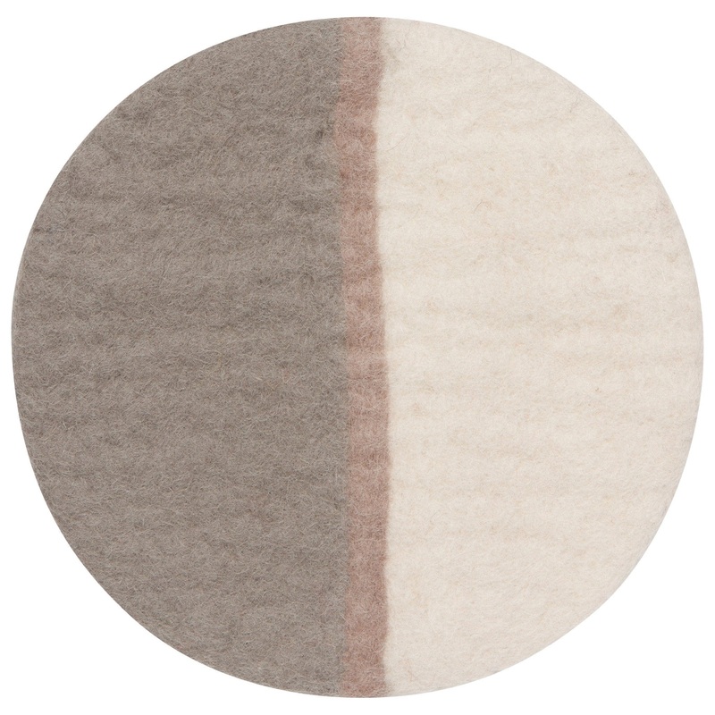 Felted Wool Trivet - Quarry, 8"
