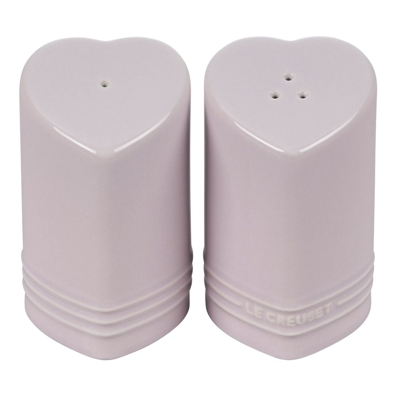 Le Creuset Figural Heart Salt & Pepper Shaker Set of 2 - Shallot
