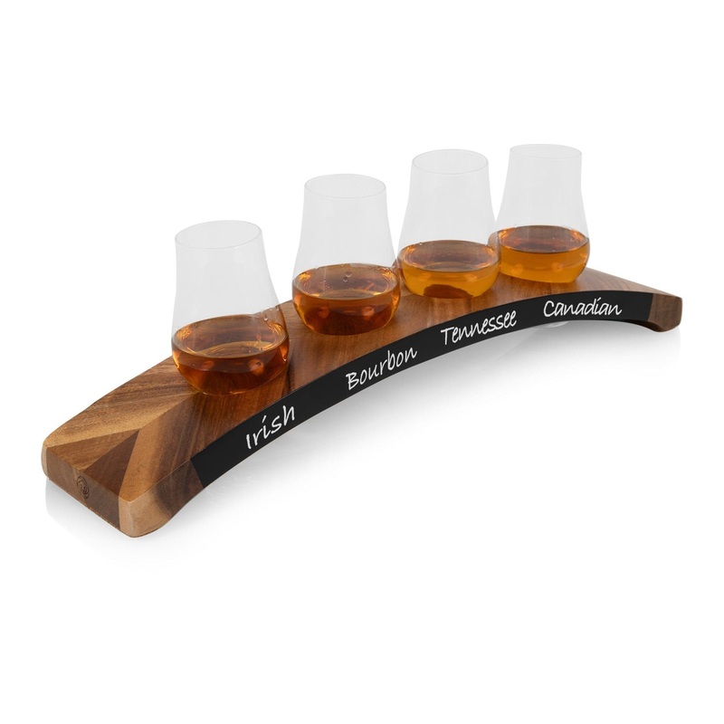 Lowlands Whiskey Tasting Set - Acacia Wood