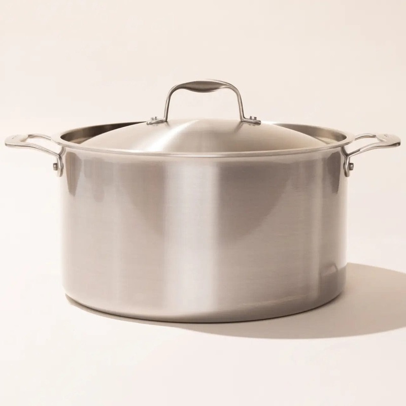 MADE IN 5-Ply Stainless Steel Stockpot with Lid, 12 Quart