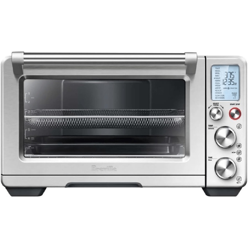 Breville Smart Oven Air Fryer Pro, Convection Countertop Oven, Air Fryer Toaster Oven Combo - Brushed Stainless Steel