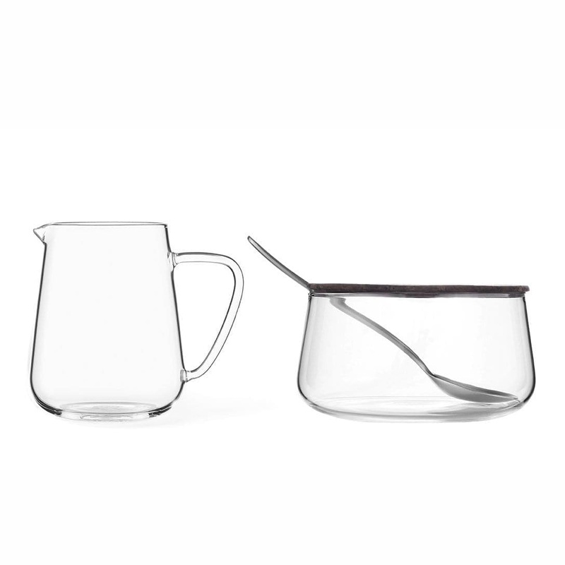 Classic Glass Milk And Sugar set