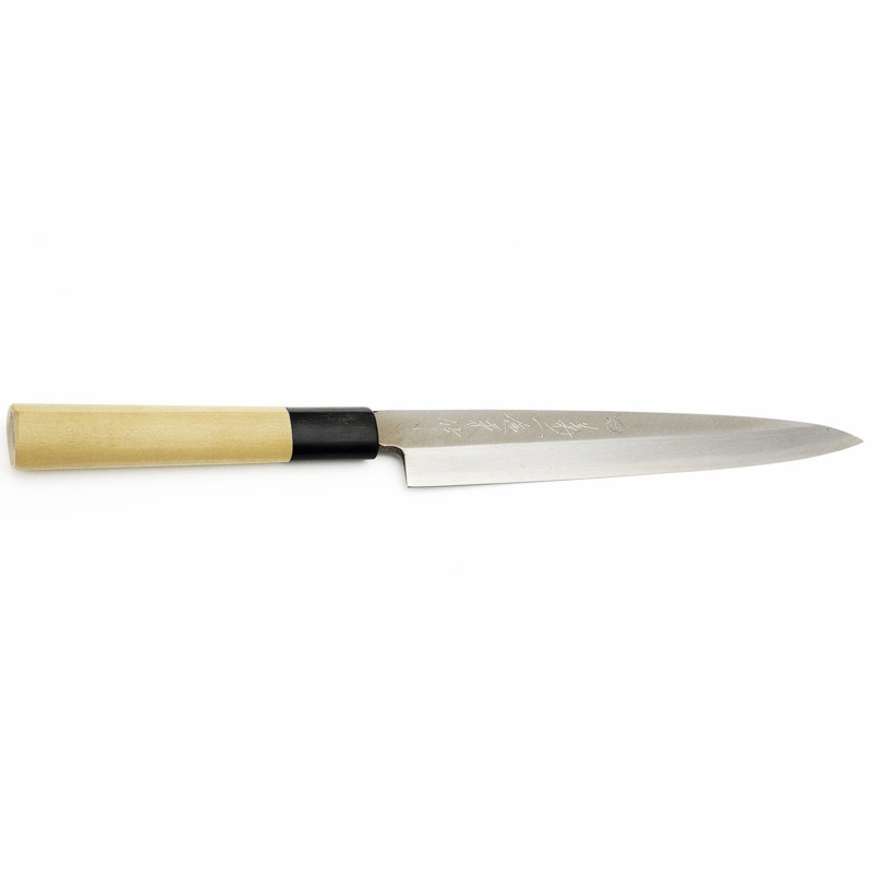 Kikuichi Cutlery - WH Series Elite Warikomi Gold Ho-wood Yanagi 24cm - Traditional Japanese Knives & Cutlery