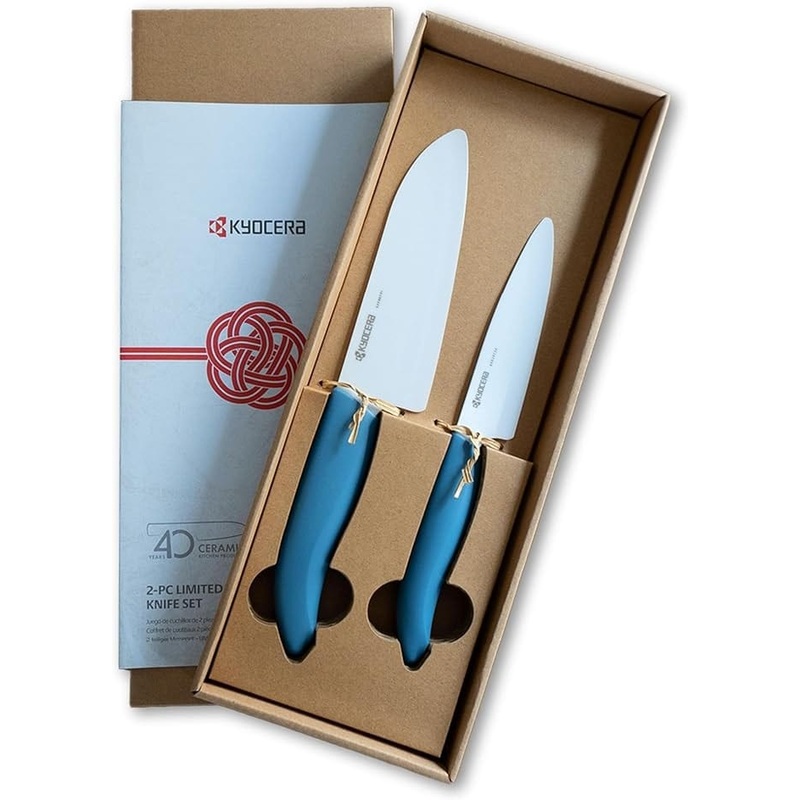 Kyocera 40th Anniversary Knife Set - Aegean Blue