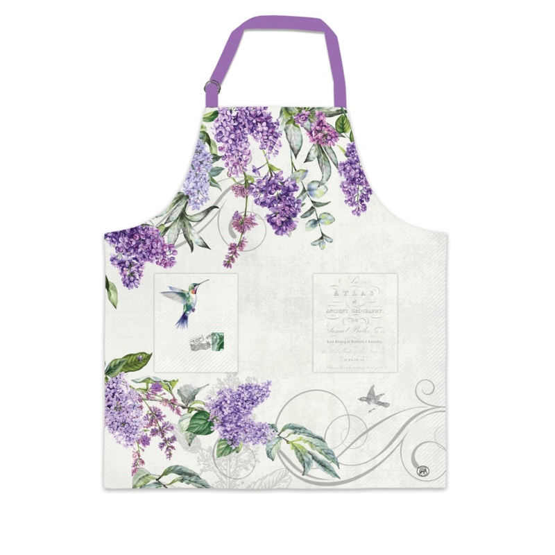 Michel Design Works French Lilacs Apron with Pockets