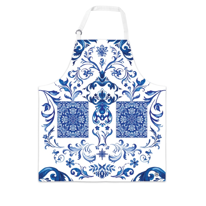 Michel Design Works Indigo Seas Apron with Pockets