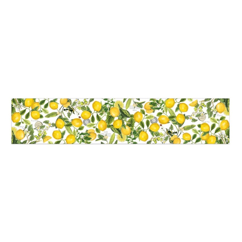 Michel Design Works Lemon Basil Cotton Table Runner - 72"
