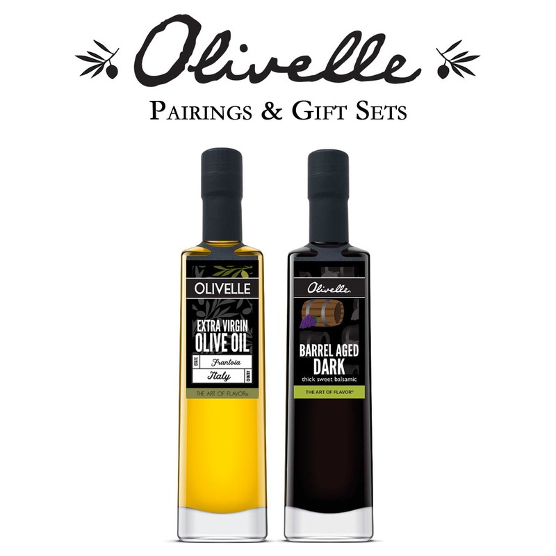 Olivelle Frantoia Olive Oil & Barrel Aged Balsamic Vinegar - Pairing 1