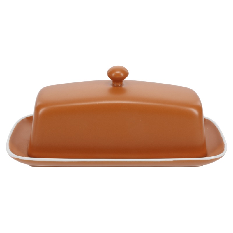 BIA Tempo Covered Butter Dish - Terracotta