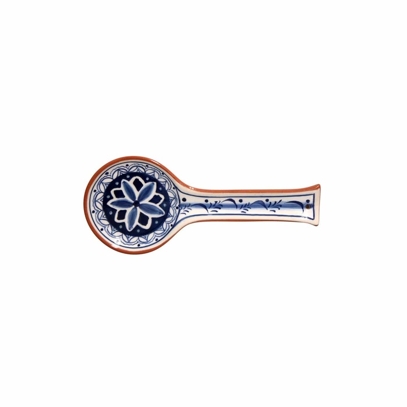 Casafina - Alentejo Terracotta - Handmade Blue & White Spoon Rest