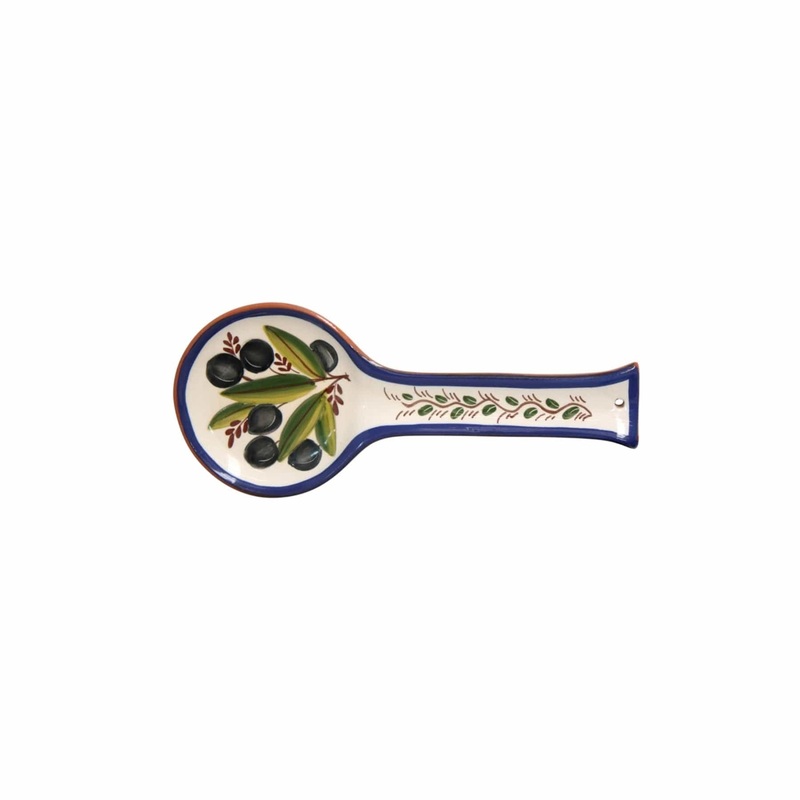 Casafina - Alentejo Terracotta - Handmade Olives Design Spoon Rest