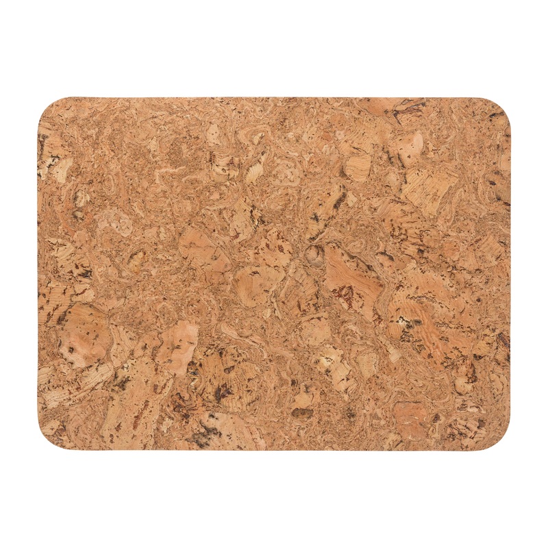 Casafina Set of 4 Rectangular Cork Mats - Iceberg Natural - Made in Portugal