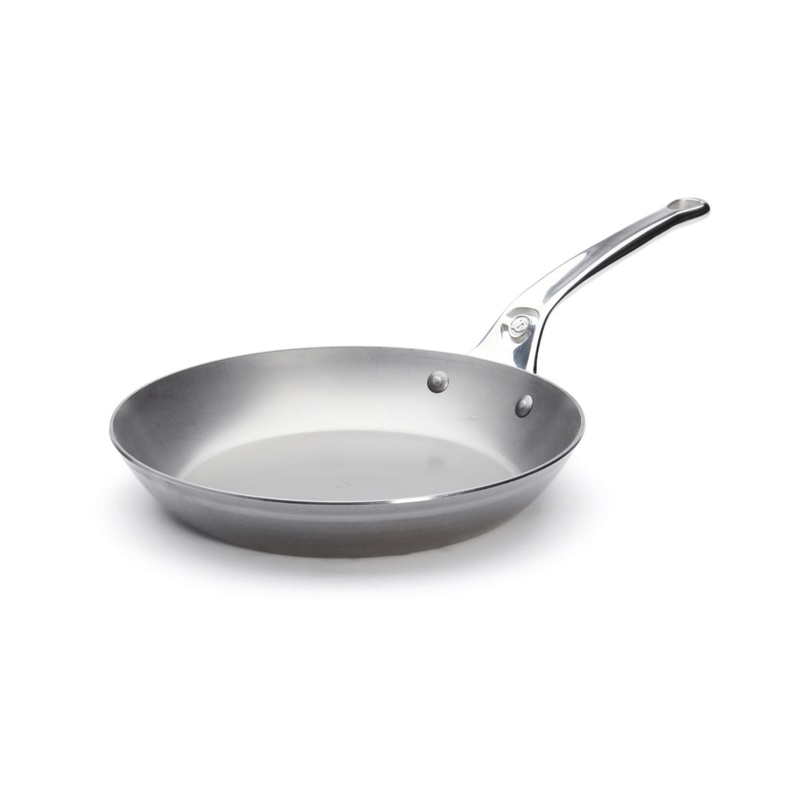 de Buyer Mineral B Pro Carbon Steel Frypan with Oven Safe Handle - 8", 9.5", 11"