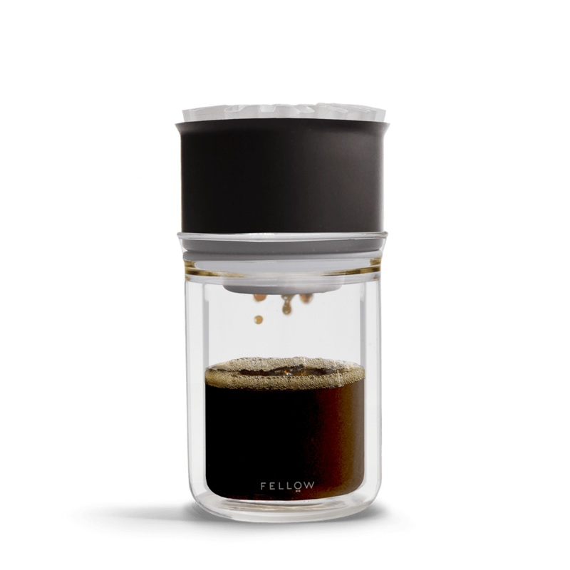 Fellow Stagg [X] Pour-Over Coffee Maker Set - Kit Includes Stagg [X] Pour-Over Dripper, Stagg Double Wall Glass Carafe, and 20 Paper Filters
