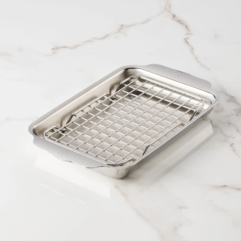 Hestan Provisions OvenBond Tri-ply Mini Eighth Sheet Pan with Rack