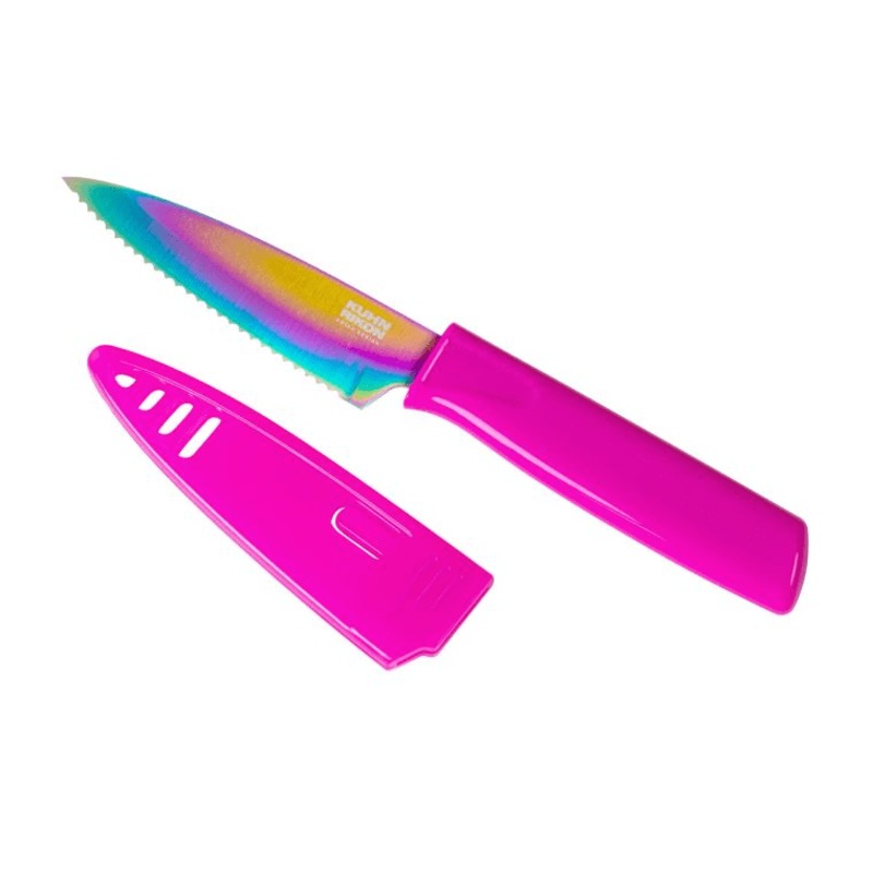 Kuhn-Rikon COLORI Serrated Paring Knife - 8" - Multiple Colors