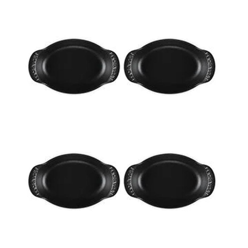 Le Creuset Gourmand Collection Oval Baker - Licorice - Set of Four