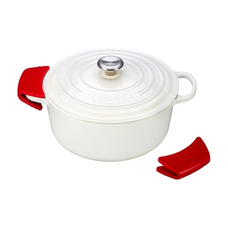Le Creuset Silicone Handle Grips - Set of Two - Cerise