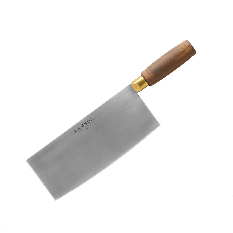 Lamson - Classic Chinese Vegetable Cleaver - Walnut Handle - 8"