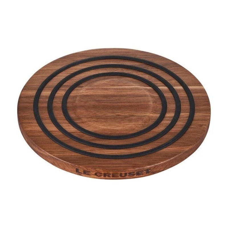 Le Creuset Round Magnetic Wooden Trivet