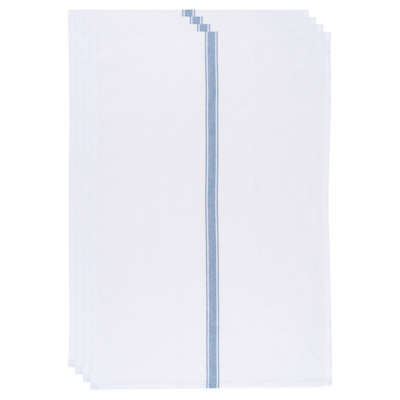 Now Designs - Brooklyn Stripe Delft Blue Dishtowels - Set of 4