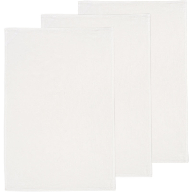 Now Designs - Unbleached White Bakers Floursack Dishtowels - Set of 3