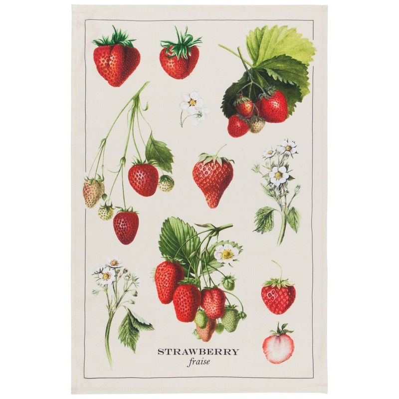 Now Designs - Vintage Strawberries Cotton Dishtowel