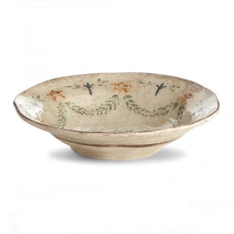 Arte Italica Medici Shallow Bowl, Cream