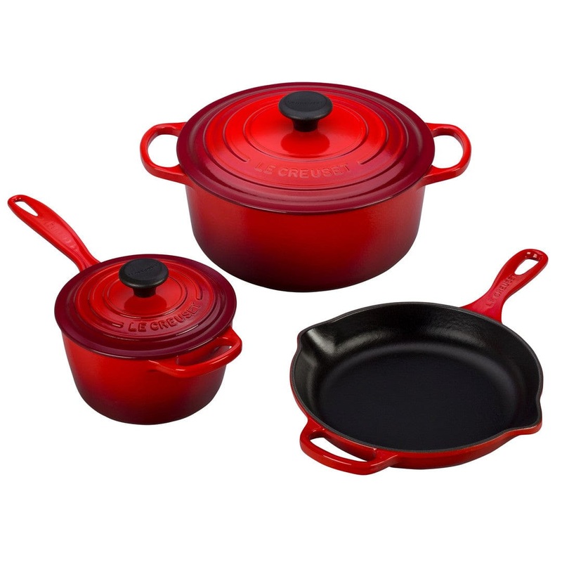 Le Creuset 5-Piece Signature Set, Cerise